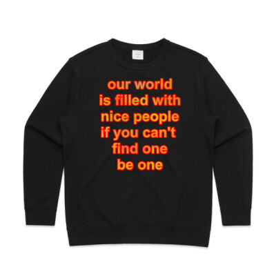 motivational quote -  AS Colour - Premium Women's Crew Thumbnail