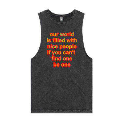motivational quote - AS Colour - Stonewash Barnard Tank Thumbnail