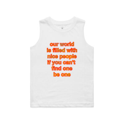 motivational quote - AS Colour - Kids Barnard Tank tee  Thumbnail