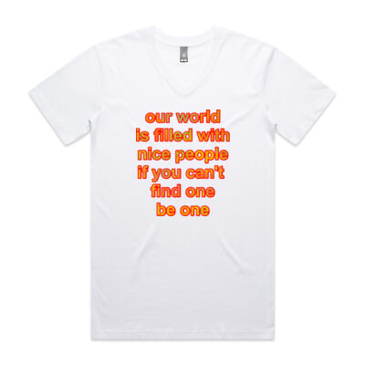 motivational quote - AS Colour - Tarmac V-Neck Tee Thumbnail