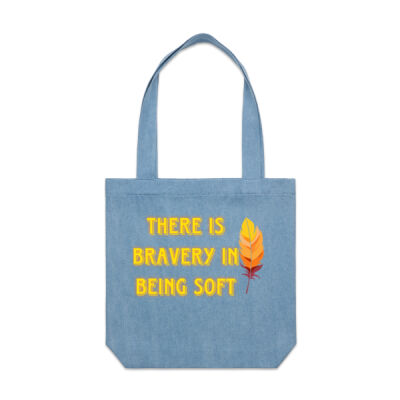 motivational quote - AS Colour- Denim Carrie Tote Thumbnail