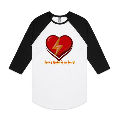 positive vibes - AS Colour - Raglan Tee Thumbnail