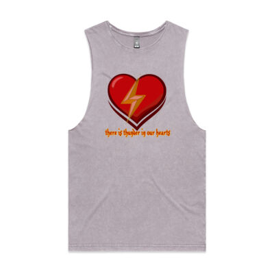 positive vibes - AS Colour - Stonewash Barnard Tank Thumbnail