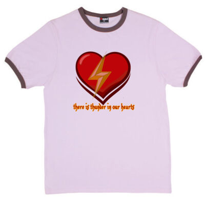 positive vibes - RAMO- Ringer Unisex Tee Thumbnail