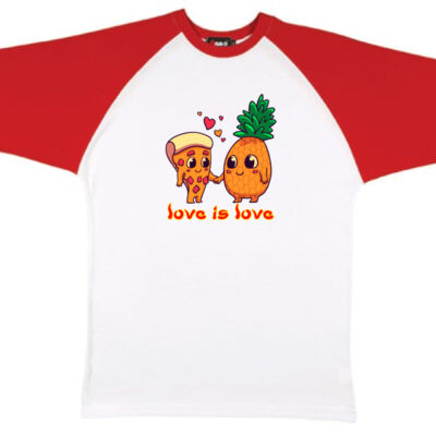 love is love - RAMO - Unisex Raglan Sleeve Tee Thumbnail