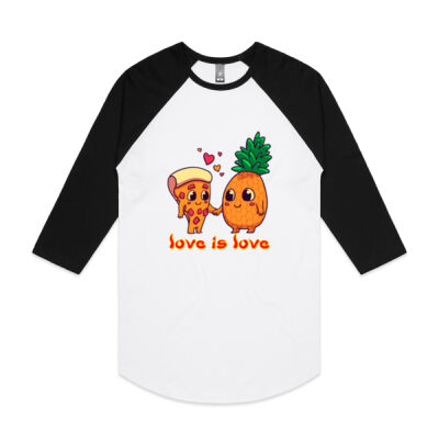 love is love - AS Colour - Raglan Tee Thumbnail