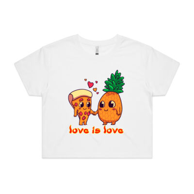love is love - AS Colour - Crop Tee Thumbnail