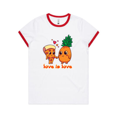 love is love - AS Colour Women's Ringer Tee Thumbnail