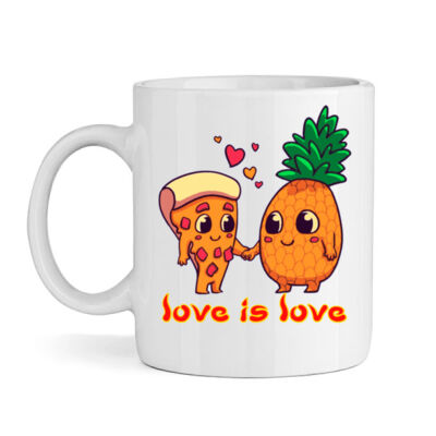 love is love - High quality ceramic white mug Thumbnail