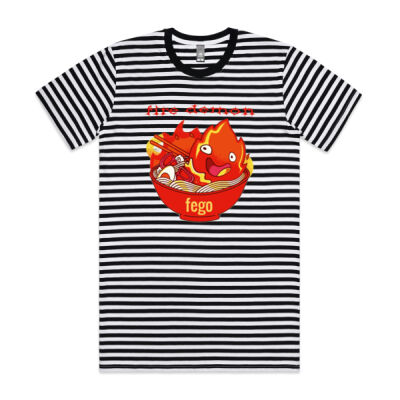 fire demon - AS Colour Staple Tee - Striped Thumbnail