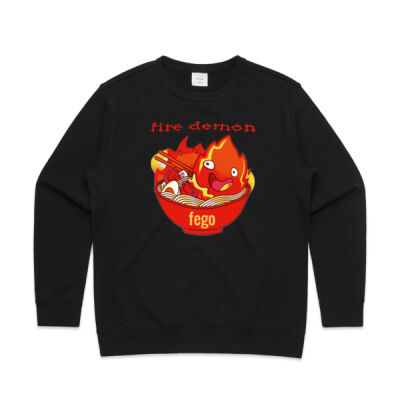 fire demon -  AS Colour - Premium Women's Crew Thumbnail