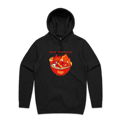 fire demon - AS Colour - Mens Stencil Hoodie Thumbnail