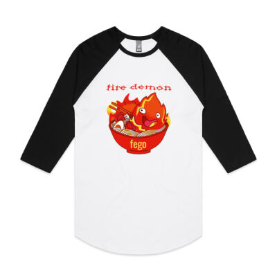 fire demon - AS Colour - Raglan Tee Thumbnail