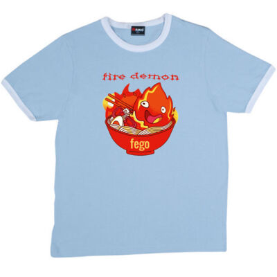 fire demon - RAMO- Ringer Unisex Tee Thumbnail
