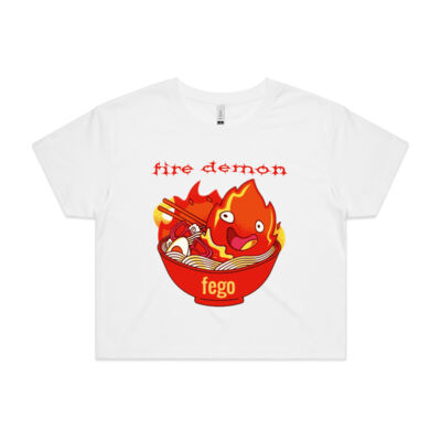 fire demon - AS Colour - Crop Tee Thumbnail