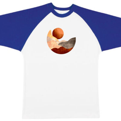 boho art - RAMO - Unisex Raglan Sleeve Tee Thumbnail
