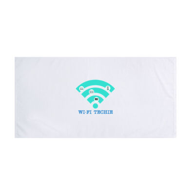 wifi signal - Beach Towel Thumbnail