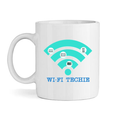 wifi signal - High quality ceramic white mug Thumbnail