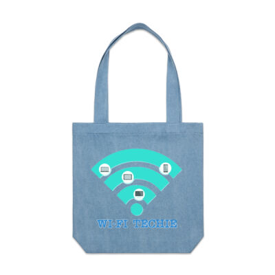 wifi signal - AS Colour- Denim Carrie Tote Thumbnail