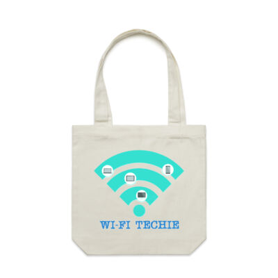 wifi signal - AS Colour - Canvas Carrie Bag Thumbnail