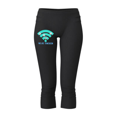 wifi signal - Ladies 3/4 Leggings Thumbnail