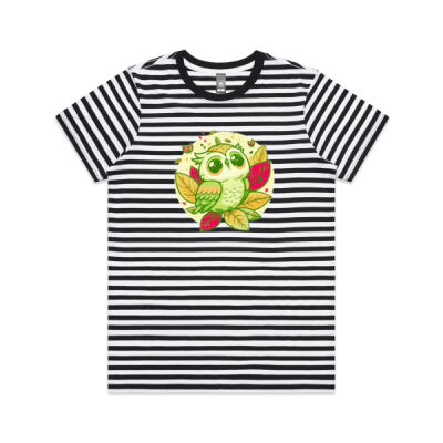 cute owl - AS Colour Maple Tee - Striped Thumbnail