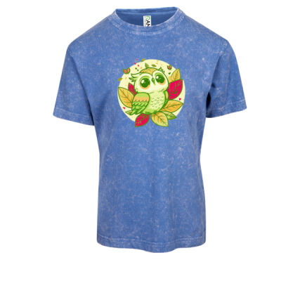cute owl - RAMO Kid's Stone Wash Tee Thumbnail