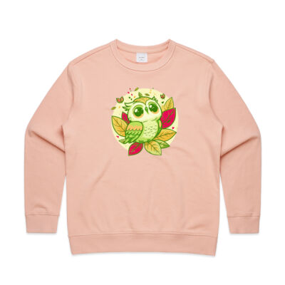 cute owl -  AS Colour - Premium Women's Crew Thumbnail