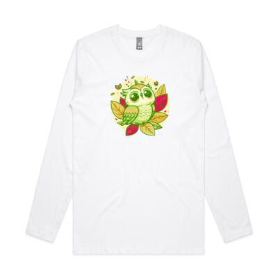 cute owl - AS Colour - Ink Long Sleeve Thumbnail
