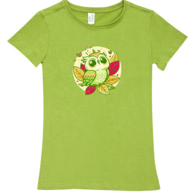 cute owl - Ramo - Ladies Modern Fit Tee Thumbnail