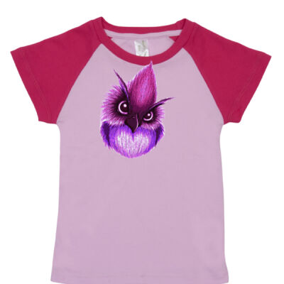 cute bird -  RAMO- Organic Baby Raglan  Thumbnail