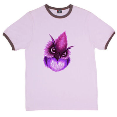 cute bird - RAMO- Ringer Unisex Tee Thumbnail