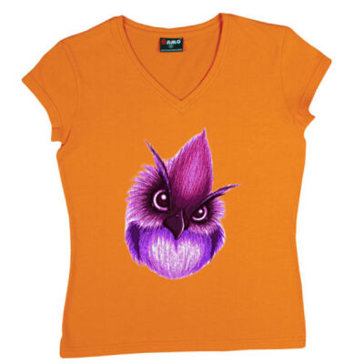 cute bird - Ramo - Ladies V Neck Thumbnail