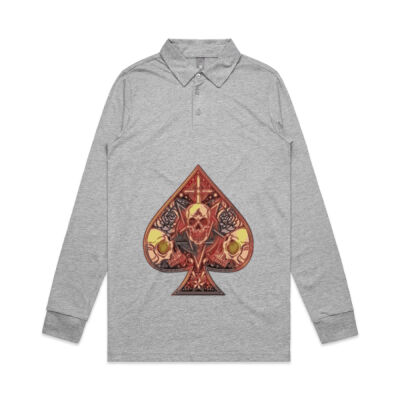 ace of spade - Long Sleeve Chad Polo Thumbnail