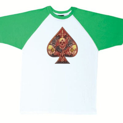 ace of spade - RAMO - Unisex Raglan Sleeve Tee Thumbnail