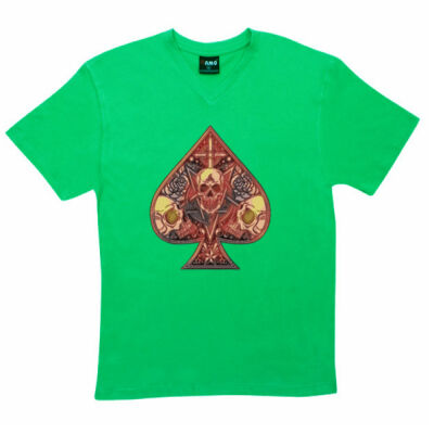 ace of spade - RAMO- Mens V-Neck Tee Thumbnail