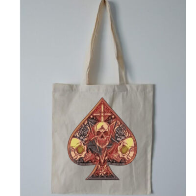 ace of spade - Budget Calico Tote Bag Thumbnail
