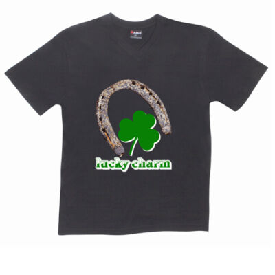 lucky charm - RAMO- Mens V-Neck Tee Thumbnail