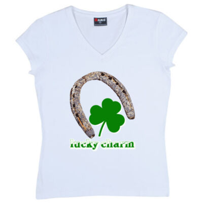 lucky charm - Ramo - Ladies V Neck Thumbnail