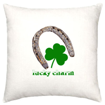 lucky charm - Linen Cushion Cover 50x50cm Thumbnail