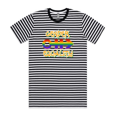 gender equality - AS Colour Staple Tee - Striped Thumbnail