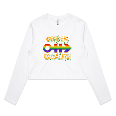 gender equality - AS Colour - Crop Long Sleeve Tee Thumbnail