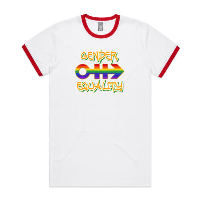 gender equality -  AS Colour Men's Ringer Tee Thumbnail