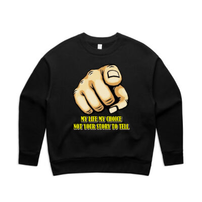 my life - AS Colour - Womens Relax Crew Thumbnail