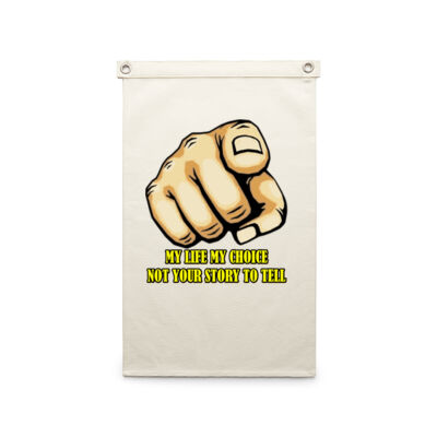 my life - AS Colour - Canvas Flag Thumbnail