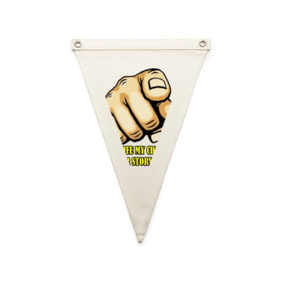 my life - AS Colour - Canvas Pennant Flag Thumbnail