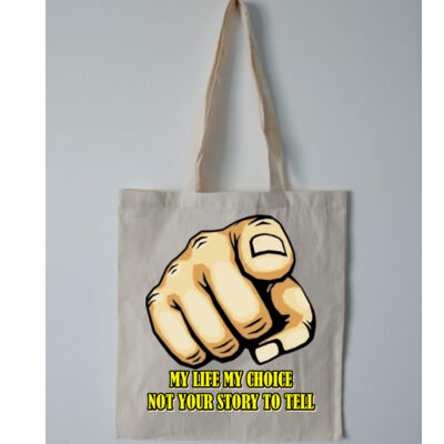 my life - Budget Calico Tote Bag Thumbnail