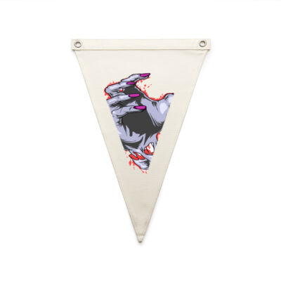 zombie hand - AS Colour - Canvas Pennant Flag Thumbnail