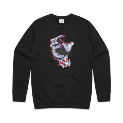 zombie hand -  AS Colour - Premium Men's Crew  Thumbnail