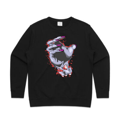 zombie hand -  AS Colour - Premium Women's Crew Thumbnail